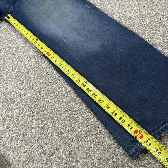 Pelle Pelle Wide leg Baggy Distressed Jeans Y2k Grunge Style 38/33 Essentials - Picture 10 of 13